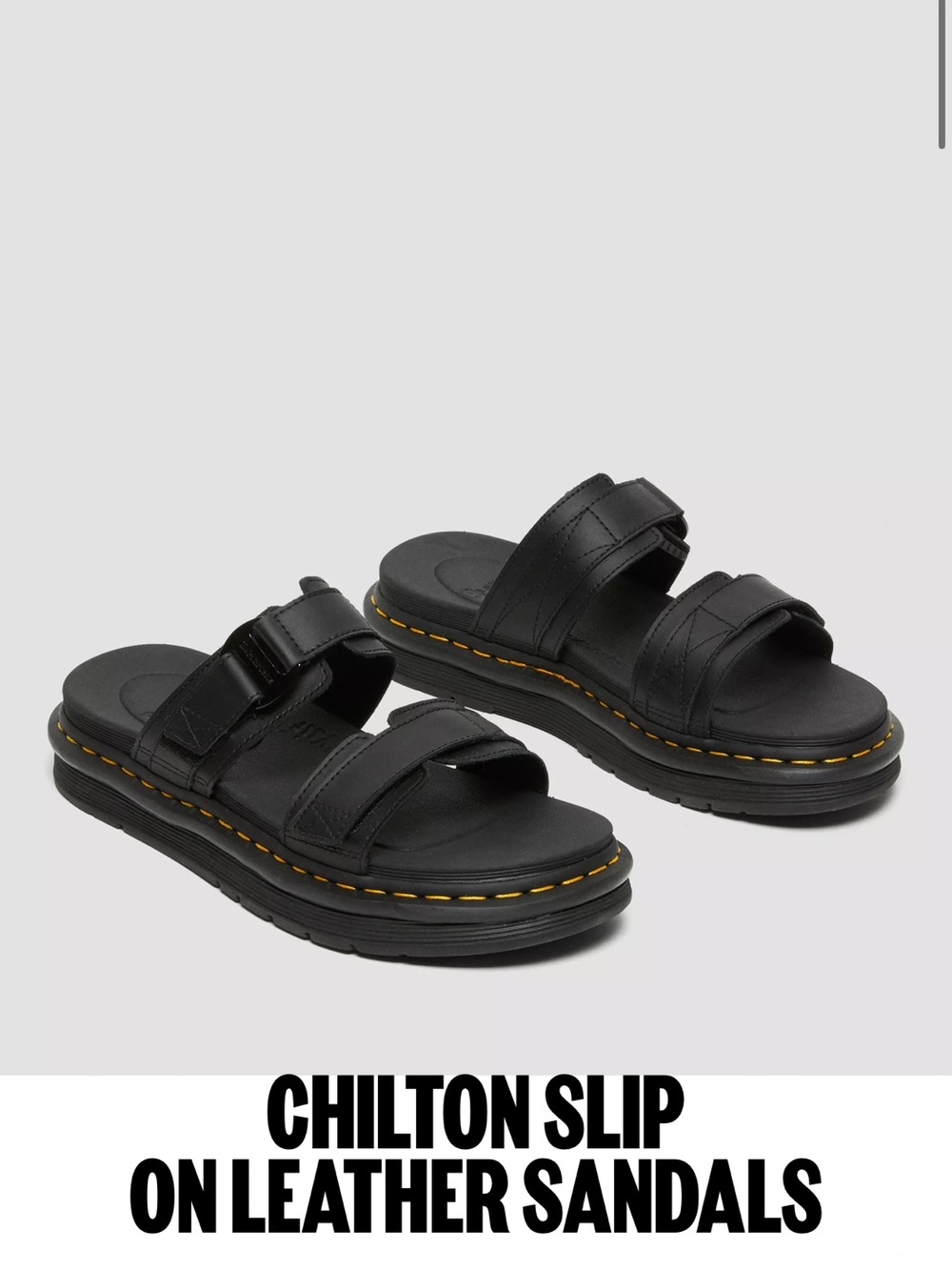 Dr. Martens Chilton Slip On Leather Sandals